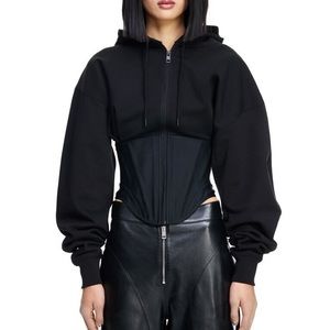 Mugler x H&M corset black hoodie